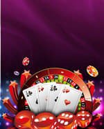 Ilustrasi permainan slot online di platform sgt138 dengan tema neon